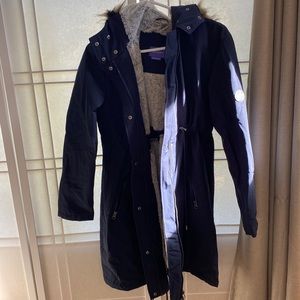 Seraphine 3 in 1 maternity parka in navy blue